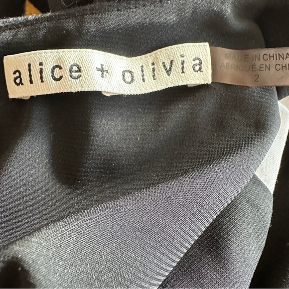 Alice + Olivia Thym Trumpet Sleeve Floral Dress